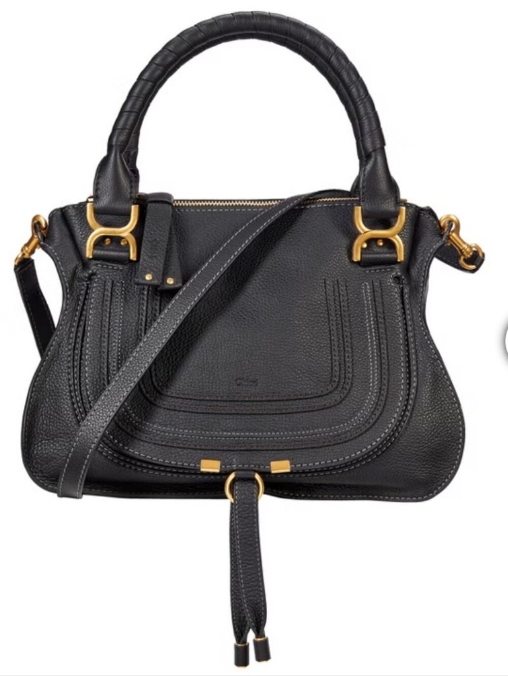 Chloe Marcie Grain Calfskin Medium Shoulder Bag